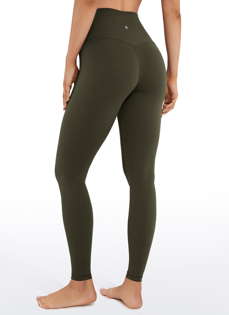 CRZ YOGA Women's Yoga High Rise Butterluxe Ankle Leggings 26.5'' Olive Green