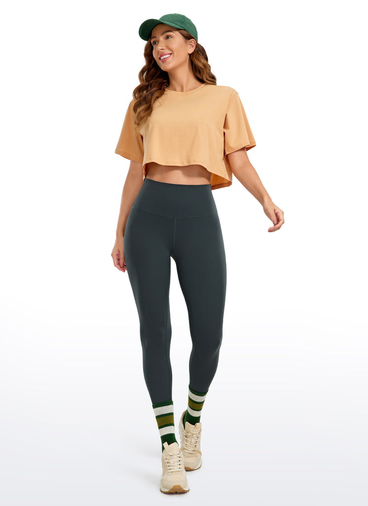 CRZ YOGA Women's Yoga High Rise Butterluxe Ankle Leggings 26.5'' French Navy