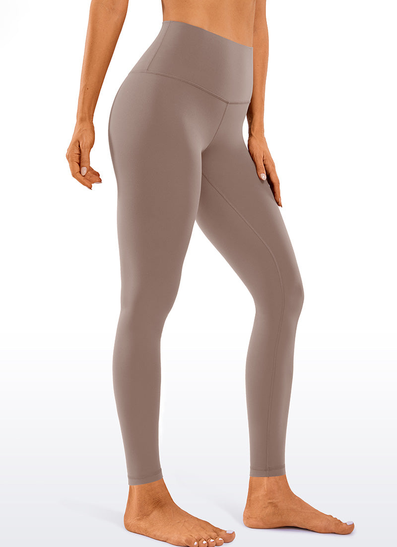 CRZ YOGA Women's Yoga Lounge High Rise Butterluxe Yoga Leggings 28'' Brown Purple