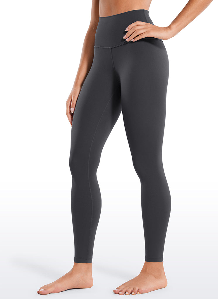 CRZ YOGA Women's Yoga Lounge High Rise Butterluxe Yoga Leggings 28'' Black Tie Dye Flowers