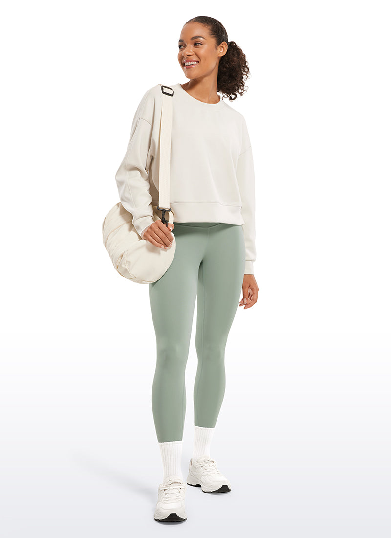 CRZ YOGA Women's Yoga Lounge High Rise Butterluxe Yoga Leggings 28'' Lava Smoke Grey