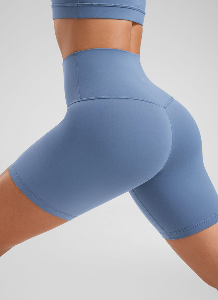 CRZ YOGA Women's Yoga High Rise Biker Shorts Butterluxe Shorts 6'' Soul Brown