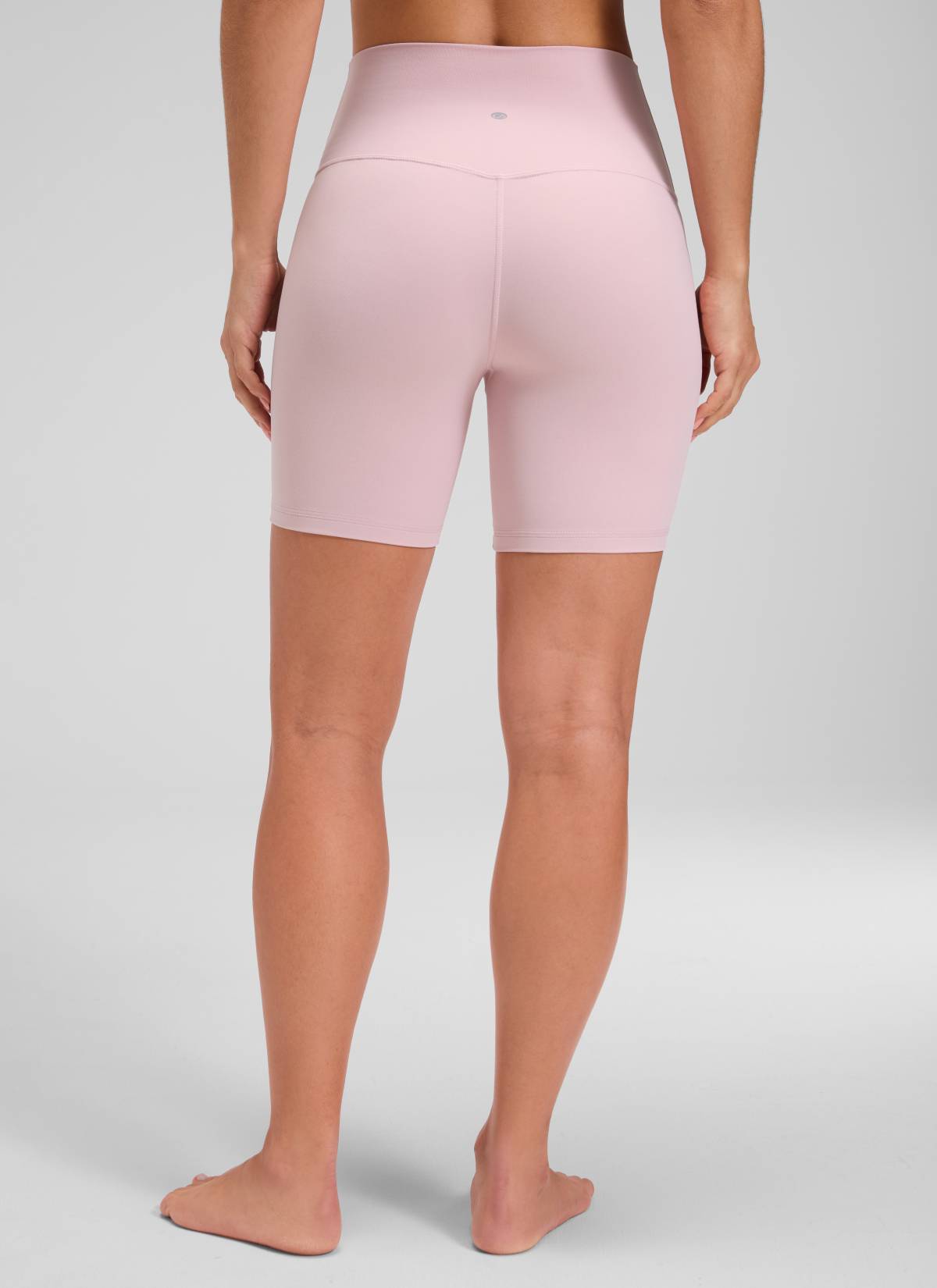 CRZ YOGA Women's Yoga High Rise Biker Shorts Butterluxe Shorts 6'' Pink Haze