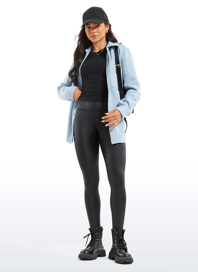 Matte Faux Leather Legging 25''