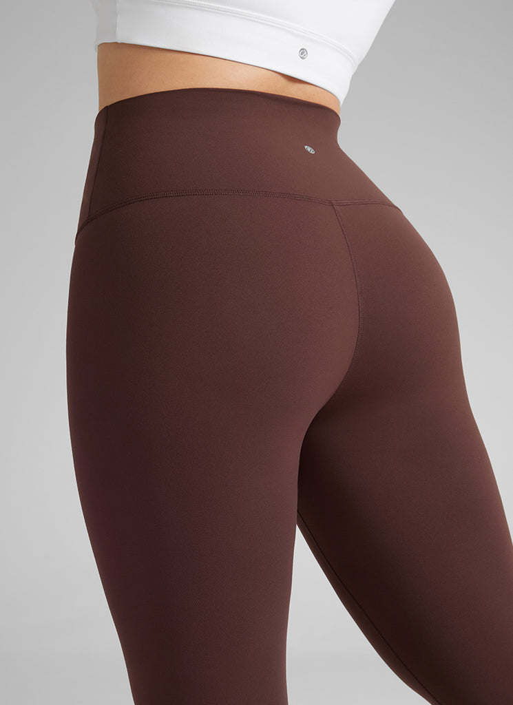 CRZ YOGA Women's Yoga High Rise Plus Size Butterluxe Leggings 25'' Taupe