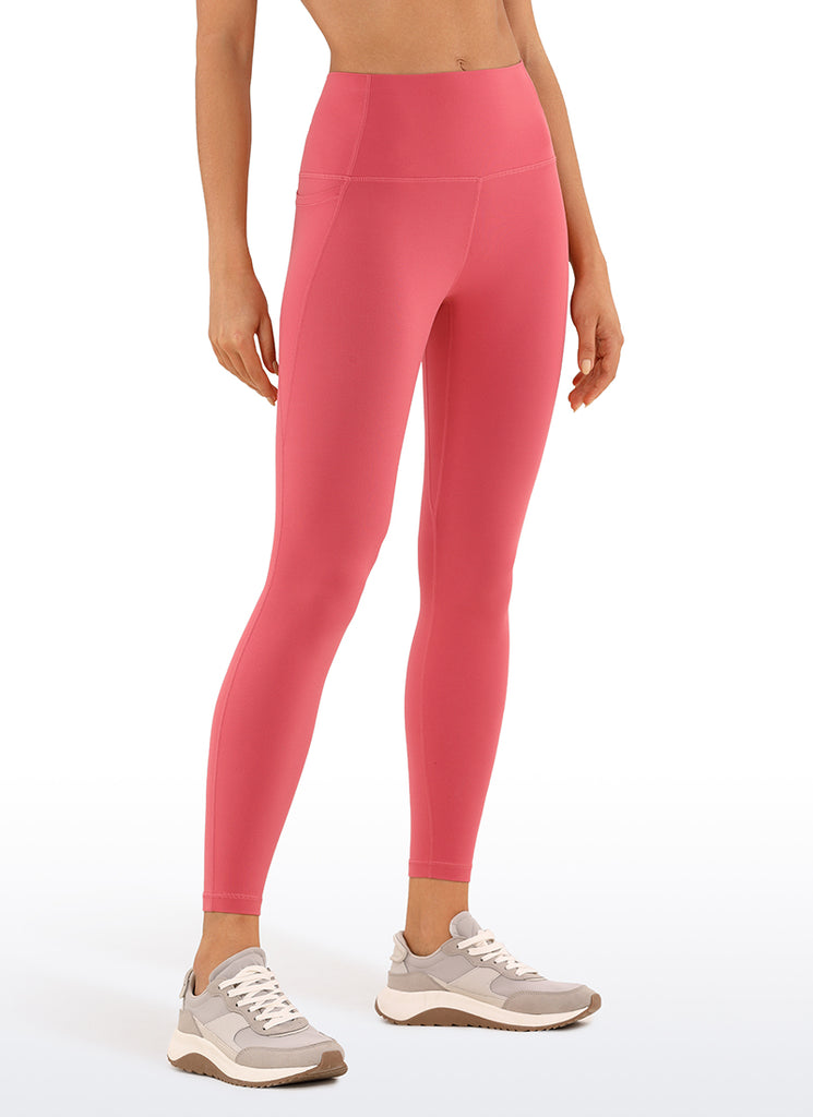 CRZ YOGA Women's Yoga Lounge High Rise Butterluxe Pocket Leggings 25'' Petrol Blue