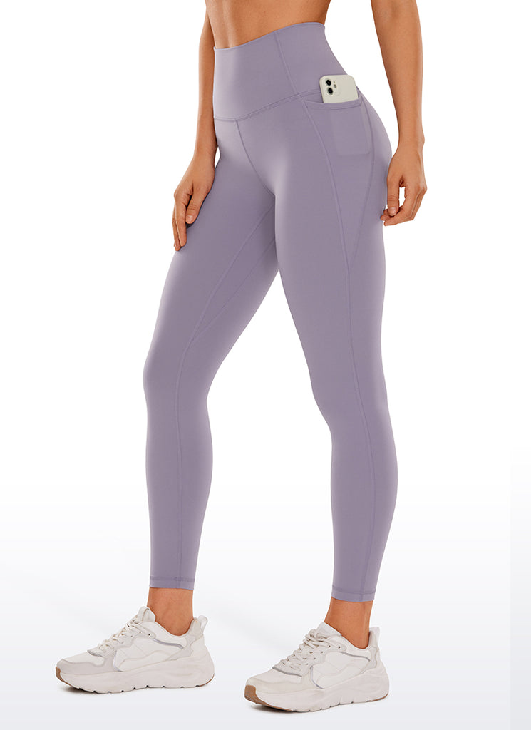 CRZ YOGA Women's Yoga Lounge High Rise Butterluxe Pocket Leggings 25'' Noctilucence Red