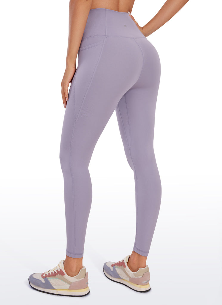 CRZ YOGA Women's Yoga Lounge High Rise Butterluxe Pocket Leggings 25'' Noctilucence Red