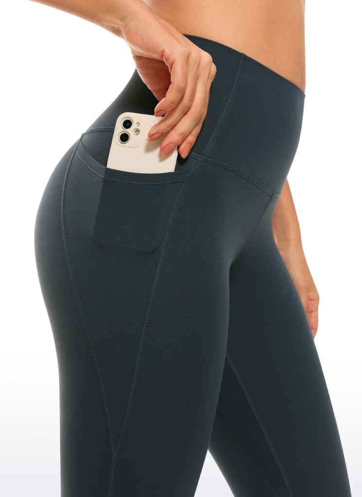 CRZ YOGA Women's Yoga Lounge High Rise Butterluxe Pocket Leggings 25'' Tornado