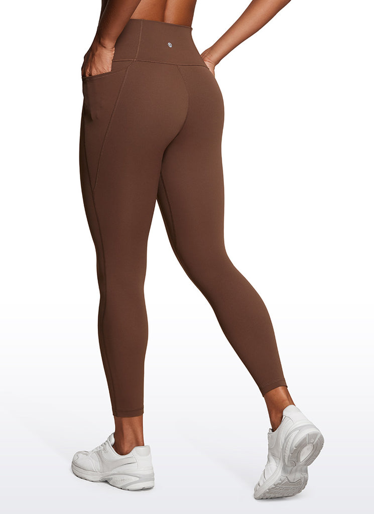 CRZ YOGA Women's Yoga Lounge High Rise Butterluxe Pocket Leggings 25'' Briar Rose
