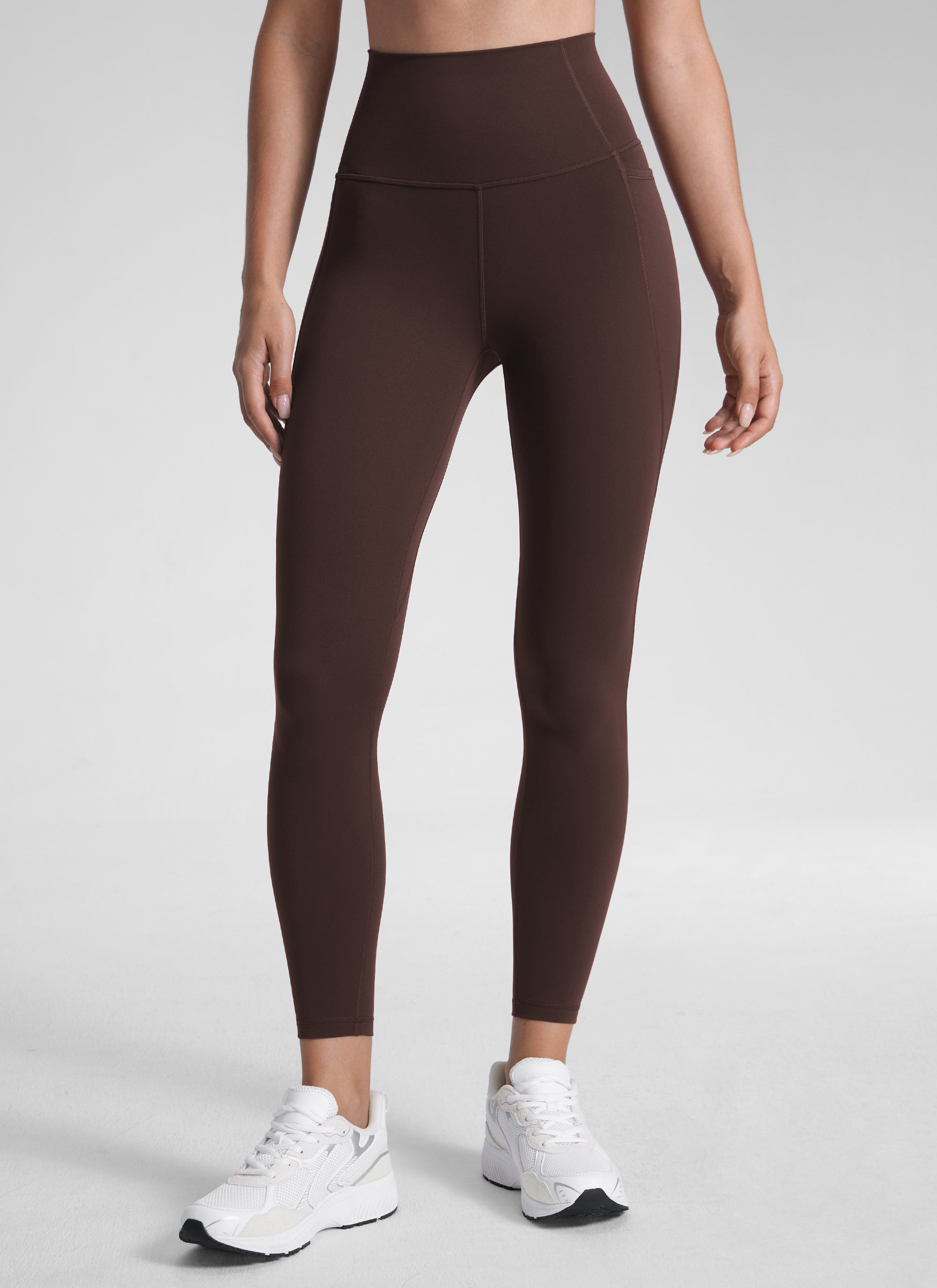 CRZ YOGA Women's Yoga Lounge High Rise Butterluxe Pocket Leggings 25'' Sparkle Blue
