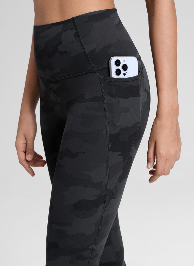 CRZ YOGA Women's Yoga Lounge High Rise Butterluxe Pocket Leggings 25'' Dark Forest Green