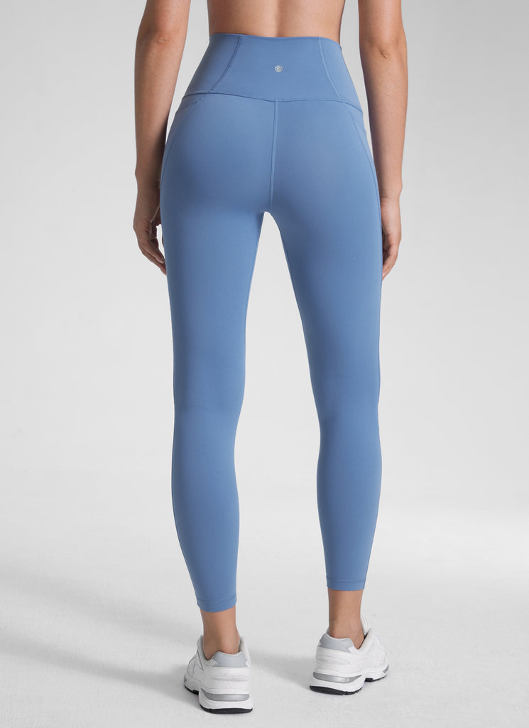 CRZ YOGA Women's Yoga Lounge High Rise Butterluxe Pocket Leggings 25'' Grey Olive