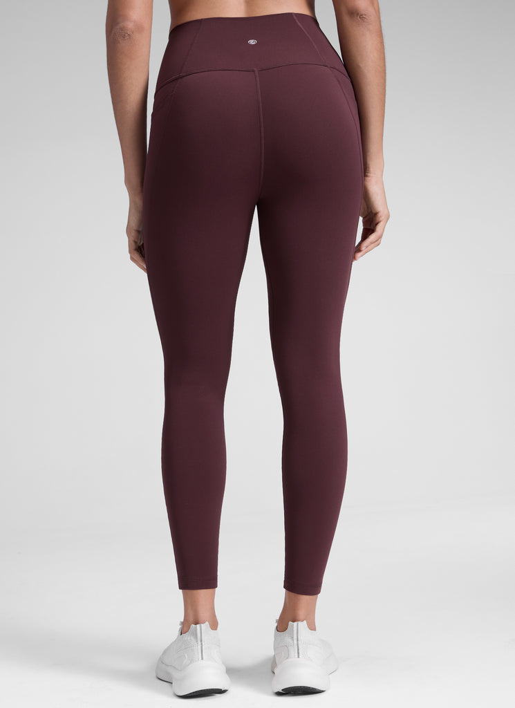 CRZ YOGA Women's Yoga Lounge High Rise Butterluxe Pocket Leggings 25'' Lava Brown