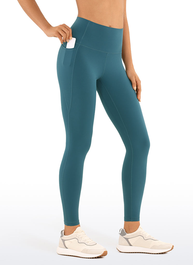 CRZ YOGA Women's Yoga Lounge High Rise Butterluxe Pocket Leggings 25'' Moss Green