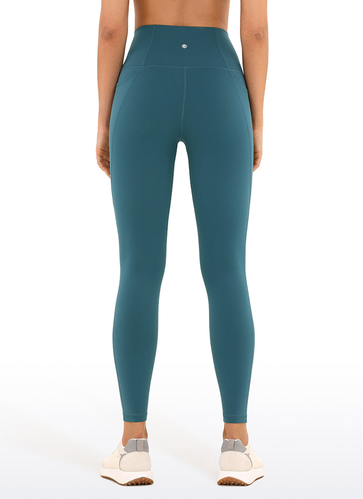 CRZ YOGA Women's Yoga Lounge High Rise Butterluxe Pocket Leggings 25'' Moss Green