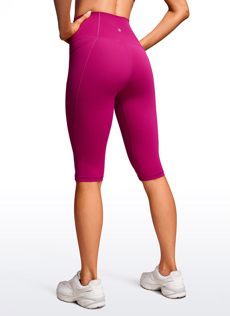 CRZ YOGA Women's Butterluxe Knee Length Pockets Capri Leggings 13
