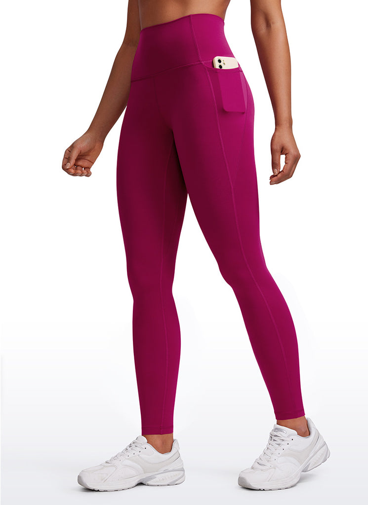 CRZ YOGA Womens Butterluxe Pockets Workout Leggings 28" Hibiscus Purple