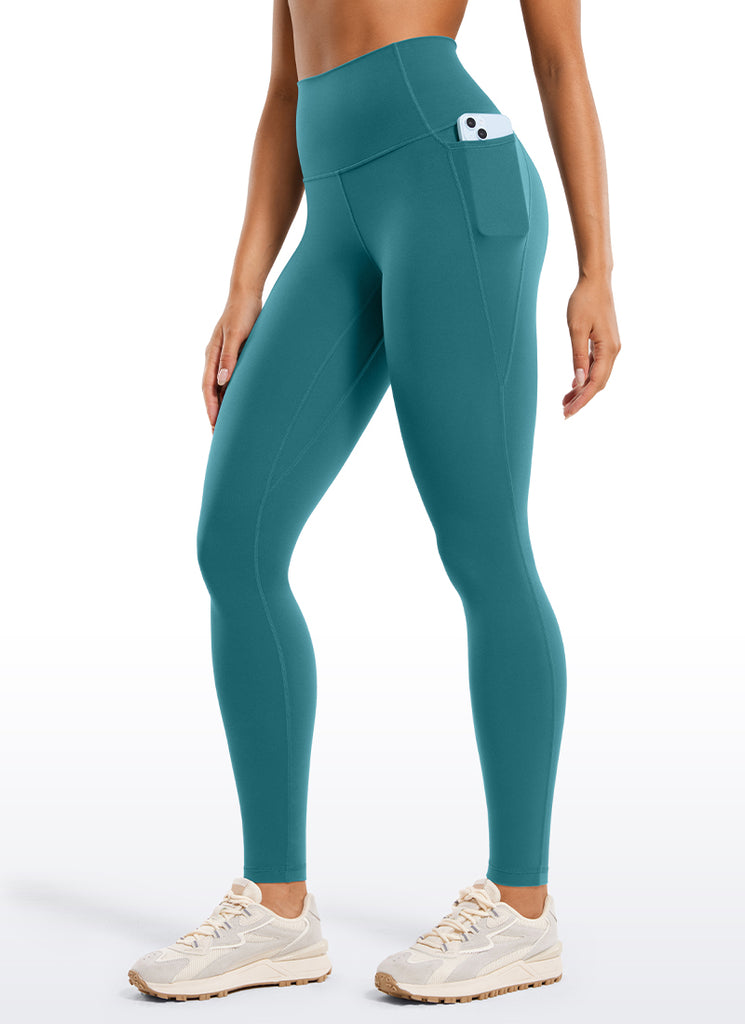 CRZ YOGA Womens Butterluxe Pockets Workout Leggings 28" Magenta Purple