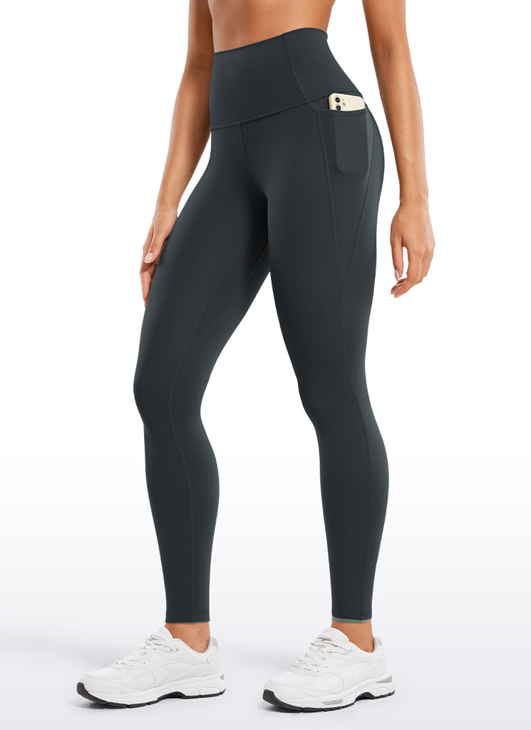 CRZ YOGA Womens Butterluxe Pockets Workout Leggings 28" Melanite