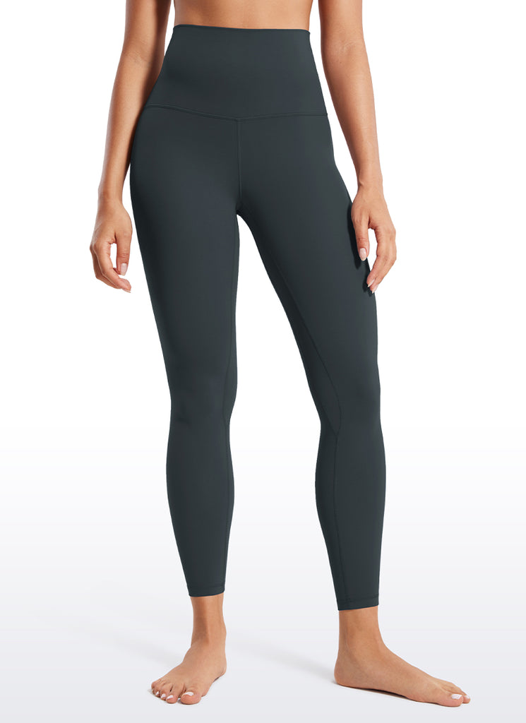 CRZ YOGA Women's Lounge Super High Rise Butterluxe Yoga Leggings 25'' Dark Green