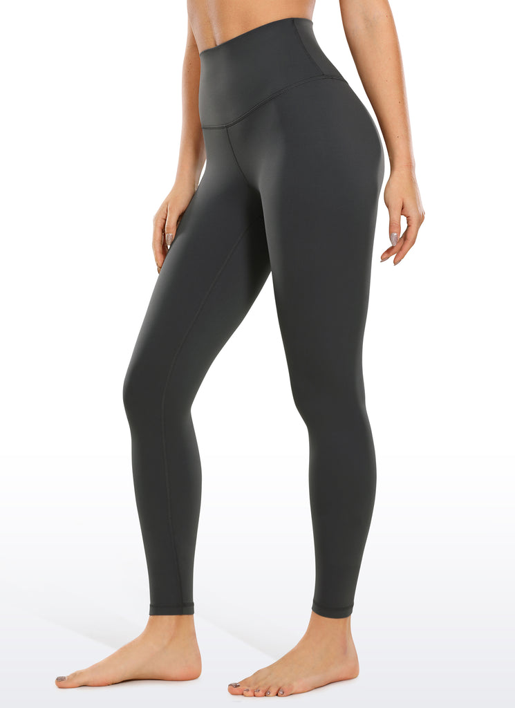CRZ YOGA Women's Yoga High Rise Air Feeling Yoga Leggings 28'' Black