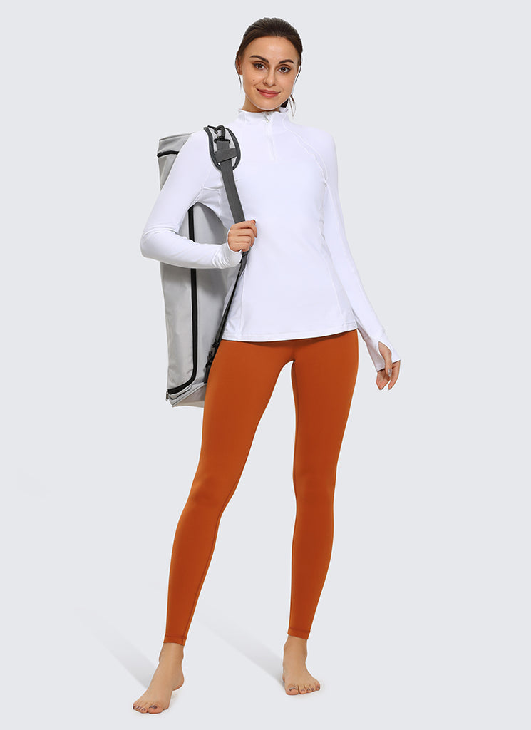 CRZ YOGA Women's Yoga High Rise Air Feeling Yoga Leggings 28'' Twilight Blue