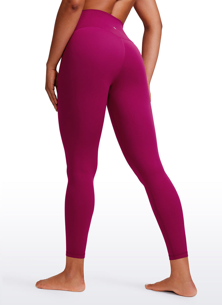 CRZ YOGA Women's High Rise Butterluxe Yoga Leggings 25'' V Cross Waist Tie Dye Smoke Ink