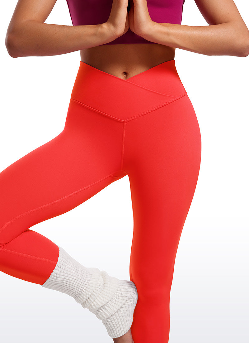 Butterluxe Yoga-Leggings 25'' – V-Taille überkreuzt