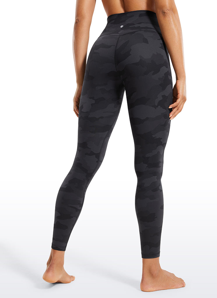 CRZ YOGA Women's High Rise Butterluxe Yoga Leggings 25'' V Cross Waist Magenta Purple