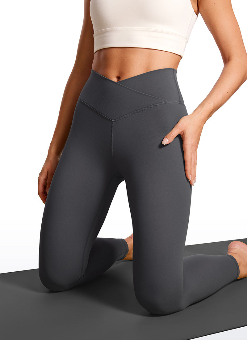 Butterluxe Yoga-Leggings 28'' – V-Taille überkreuzt