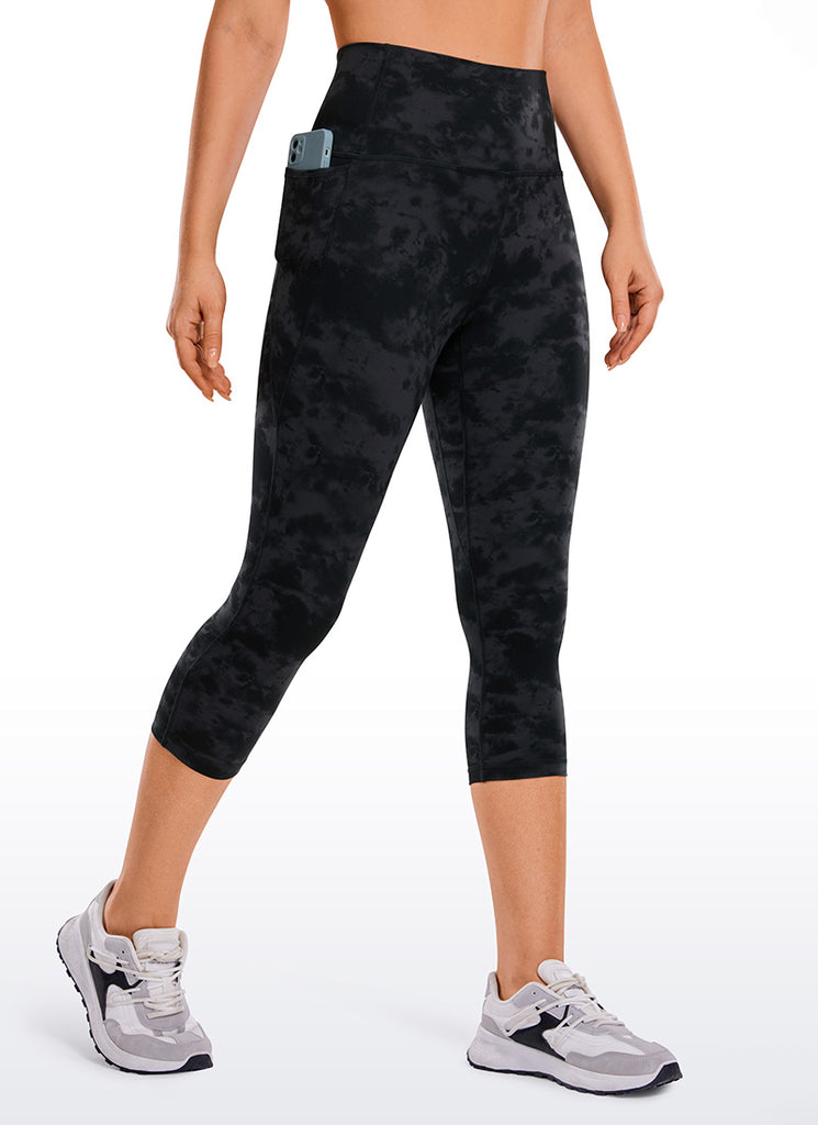 CRZ YOGA Women's Yoga High Rise Butterluxe Capri with Pockets 21'' Deep Purple