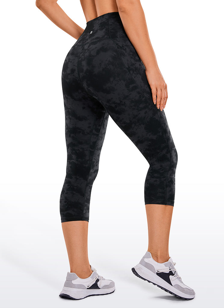 CRZ YOGA Women's Yoga High Rise Butterluxe Capri with Pockets 21'' Deep Purple