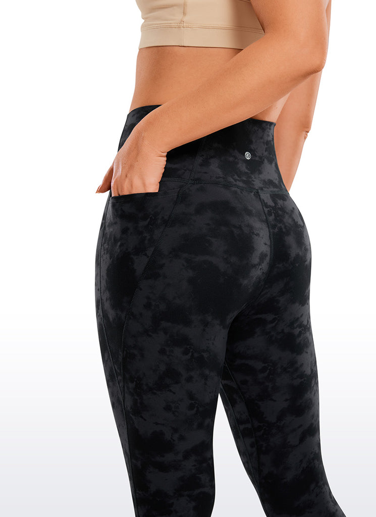 CRZ YOGA Women's Yoga High Rise Butterluxe Capri with Pockets 21'' Deep Purple