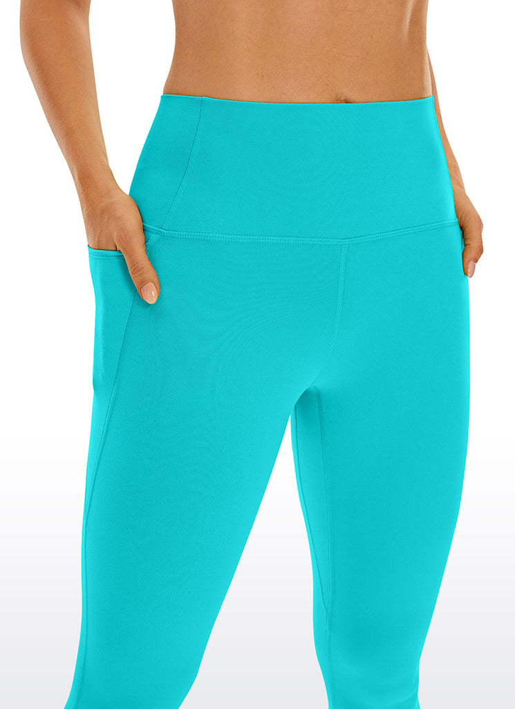 CRZ YOGA Women's Yoga High Rise Butterluxe Capri with Pockets 21'' True Navy