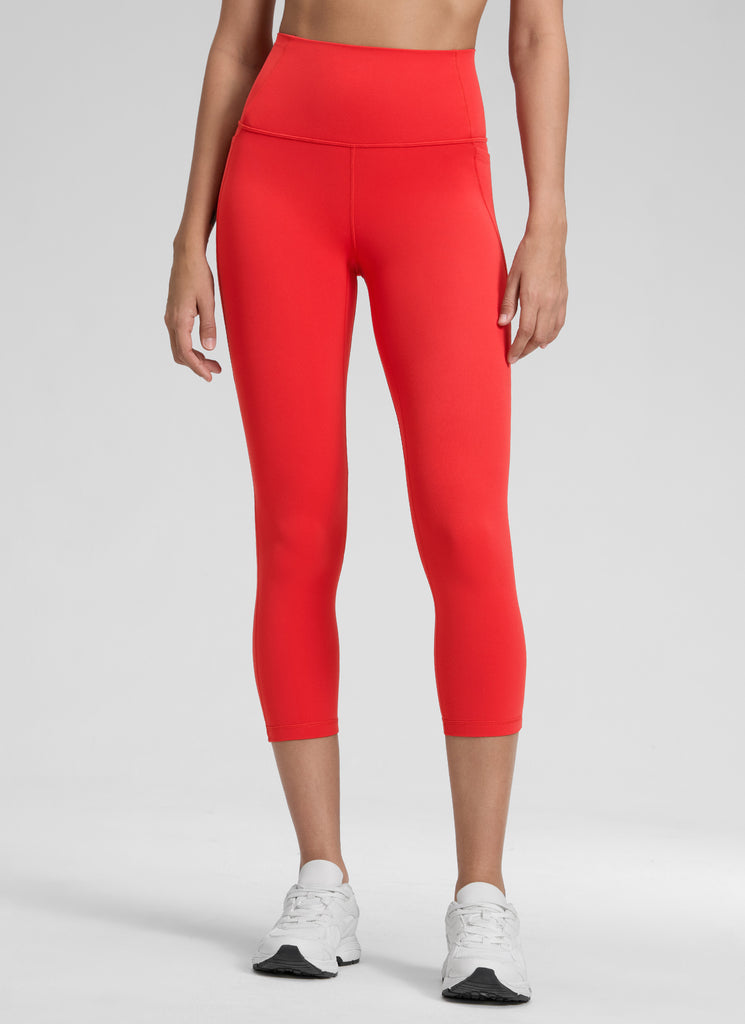 CRZ YOGA Women's Yoga High Rise Butterluxe Capri with Pockets 21'' True Navy