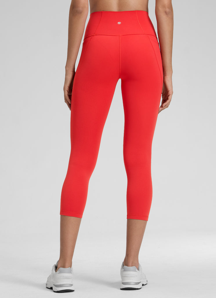 CRZ YOGA Women's Yoga High Rise Butterluxe Capri with Pockets 21'' True Navy