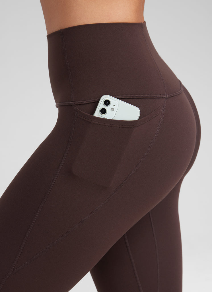 CRZ YOGA Women's Yoga High Rise Butterluxe Capri with Pockets 21'' Borealis Green