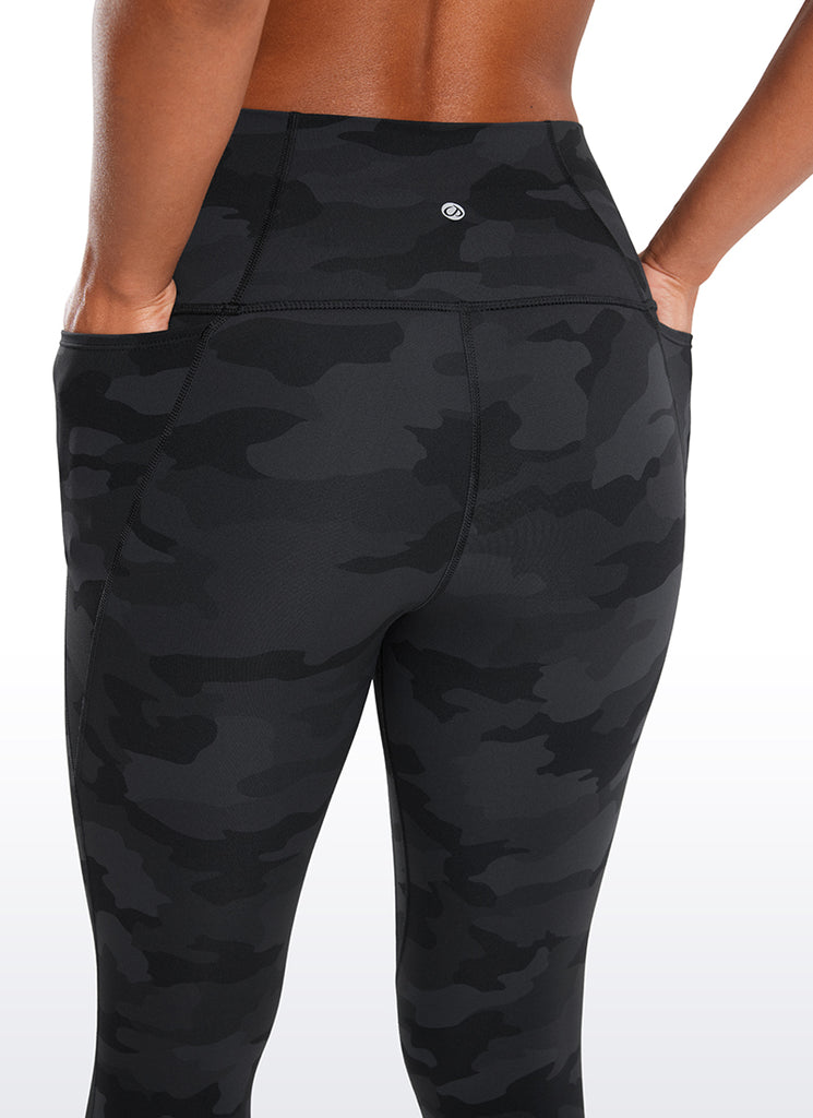 CRZ YOGA Women's Yoga High Rise Butterluxe Capri with Pockets 21'' Spectral Blue