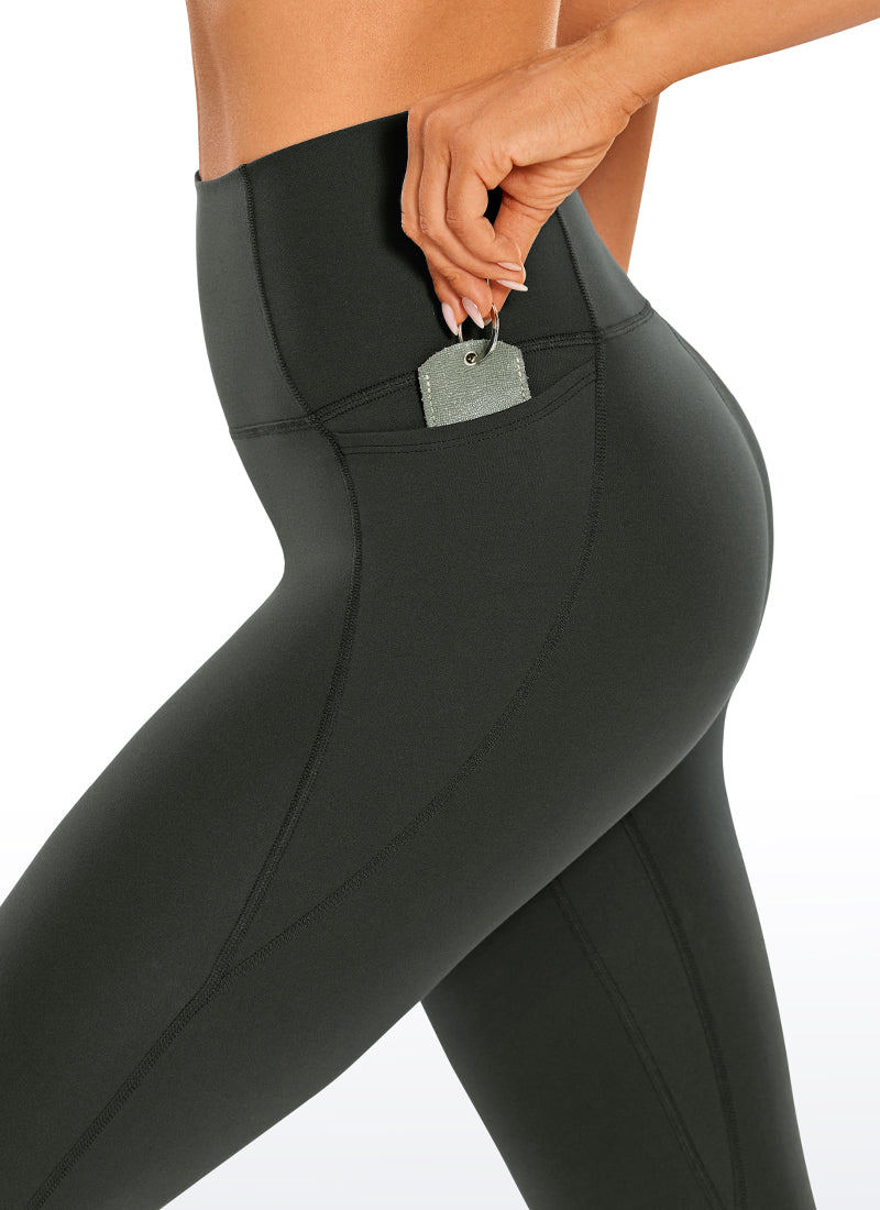 CRZ YOGA Women's Yoga High Rise Butterluxe Capri with Pockets 21'' Hibiscus Purple