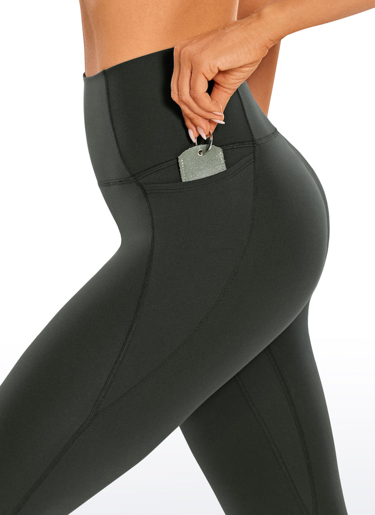 CRZ YOGA Women's Yoga High Rise Butterluxe Capri with Pockets 21'' Hibiscus Purple