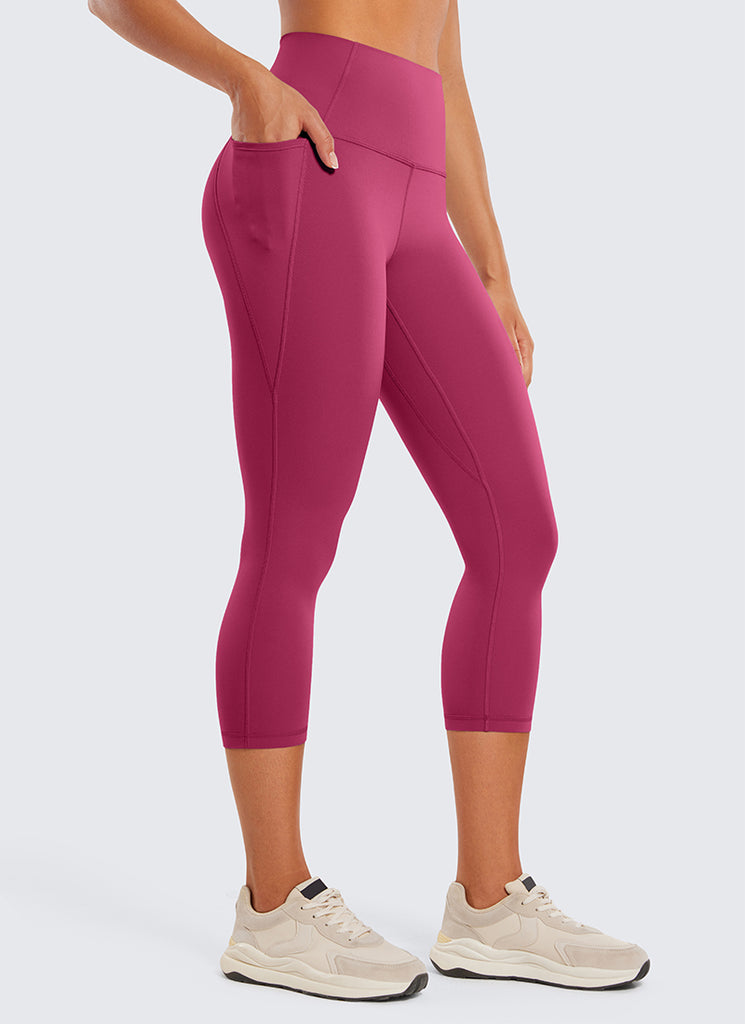CRZ YOGA Women's Yoga High Rise Butterluxe Capri with Pockets 21'' Lavender Mist