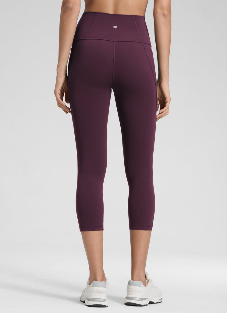 CRZ YOGA Women's Yoga High Rise Butterluxe Capri with Pockets 21'' Melanite