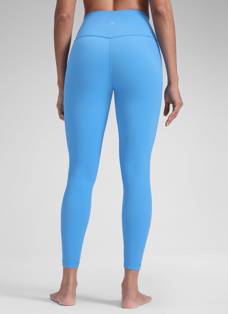 CRZ YOGA Women's Yoga Train High Rise Brushed Nakedfeel Leggings 25'' Hazy Blue
