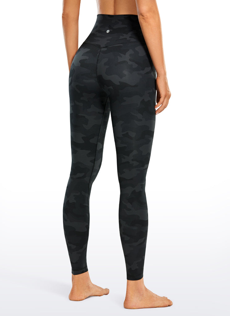 CRZ YOGA Women's Yoga High Rise Brushed Nakedfeel Leggings 28'' Crimson