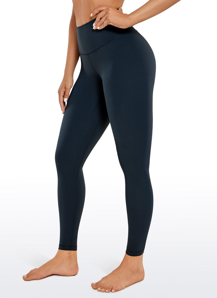 CRZ YOGA Women's Yoga High Rise Brushed Nakedfeel Leggings 28'' Black