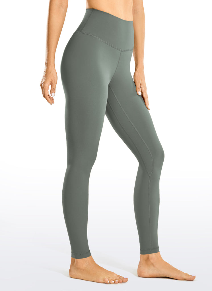 CRZ YOGA Women's Yoga High Rise Brushed Nakedfeel Leggings 28'' Melanite