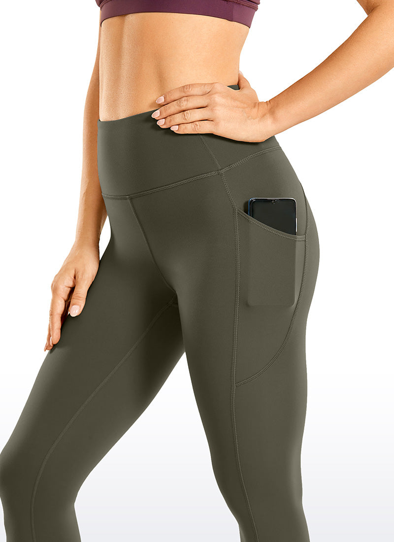 Gebürstete Nakedfeel-Leggings mit Tasche, 25''