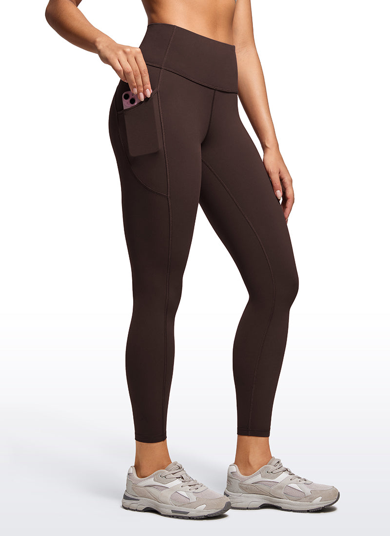 Gebürstete Nakedfeel-Leggings mit Tasche, 25''