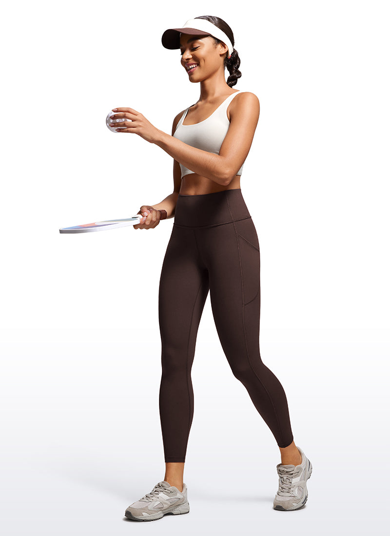 Gebürstete Nakedfeel-Leggings mit Tasche, 25''